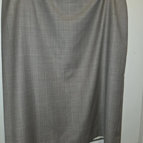 Brooks Brothers Gray Check Pencil Skirt - Picture 1 of 4